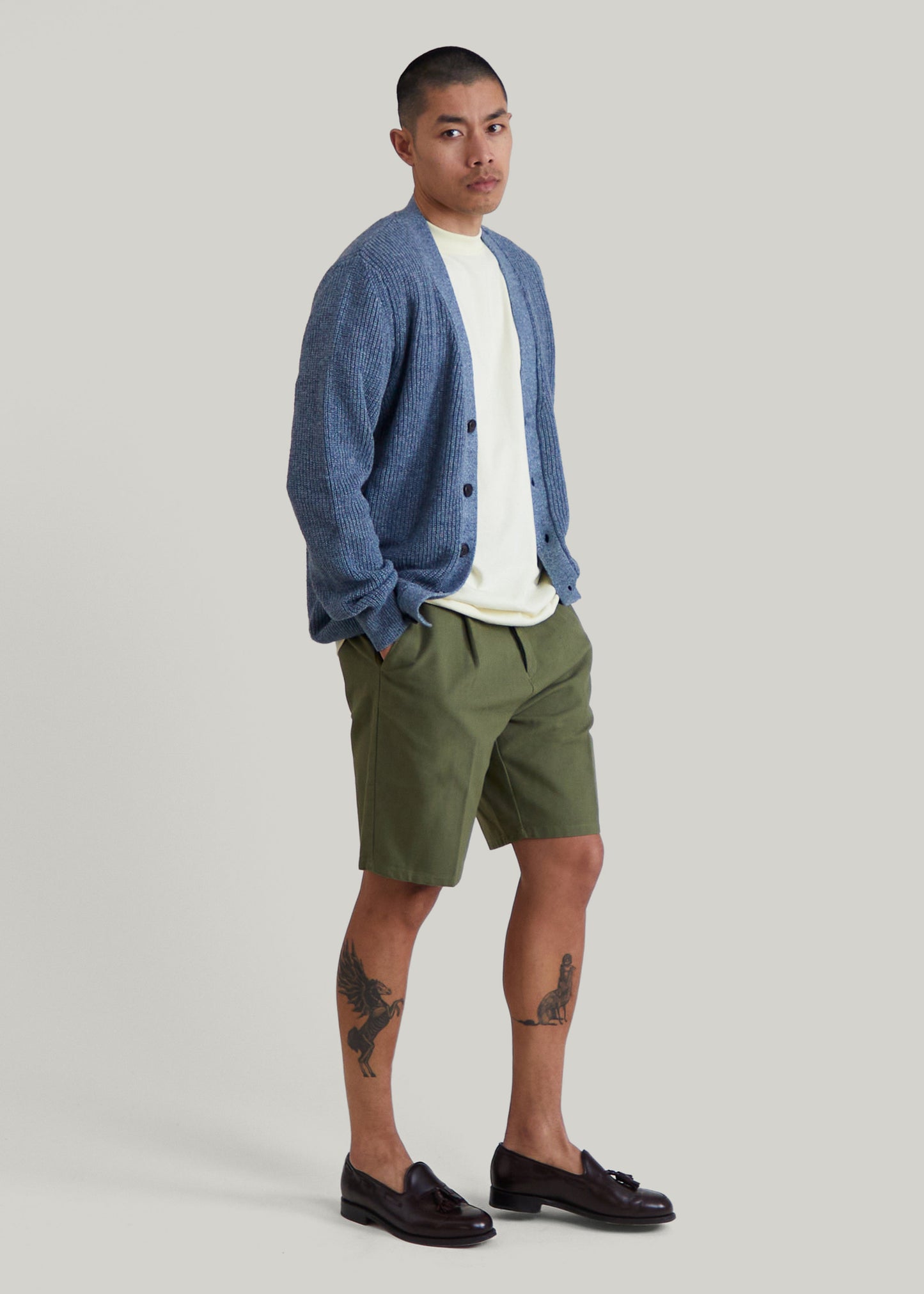 Short Santorin kaki