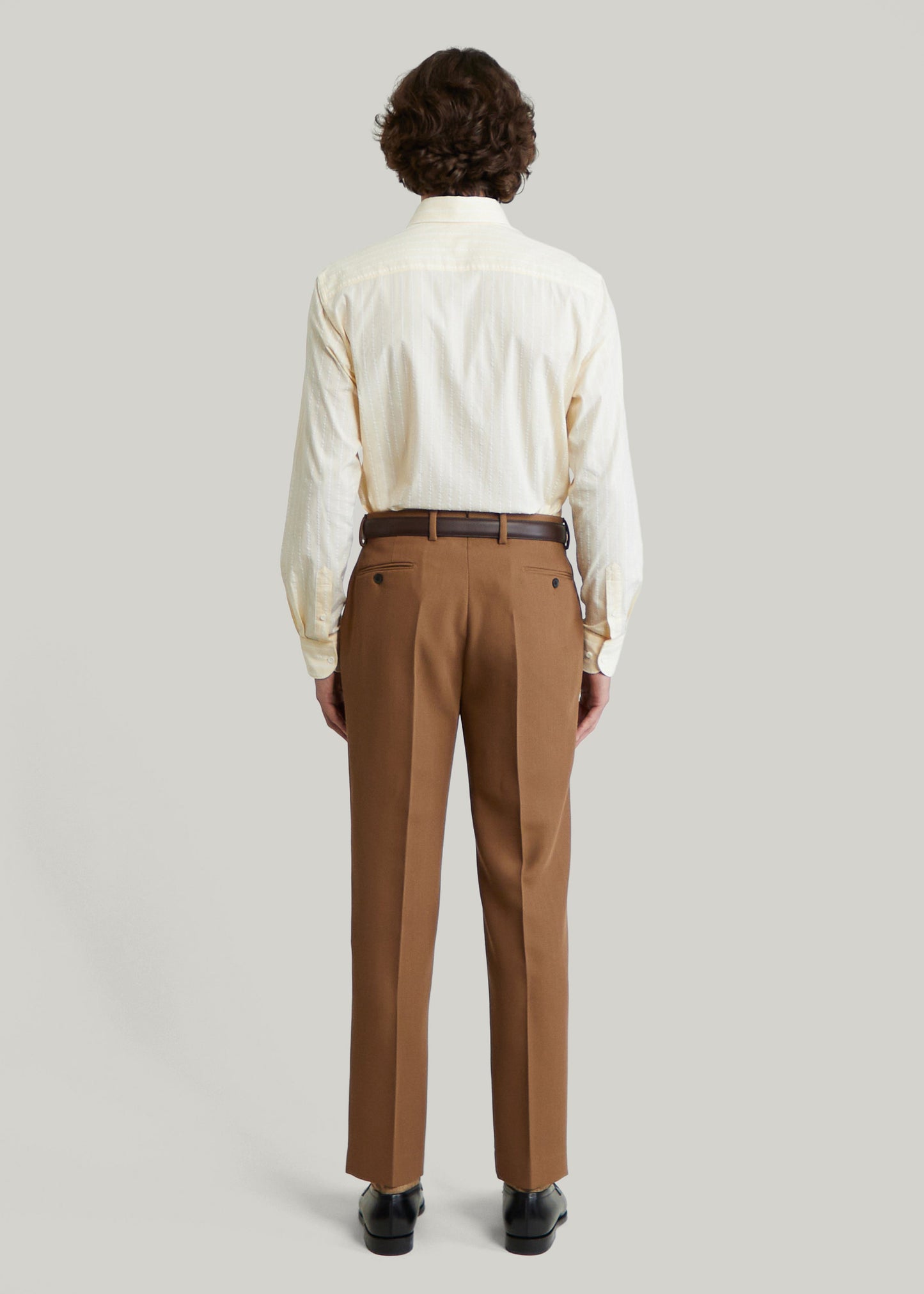 Chemise Volpaia jaune rayée