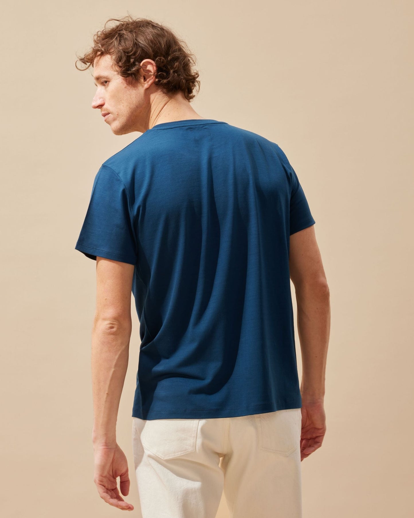 T-shirt Newtim bleu de prusse