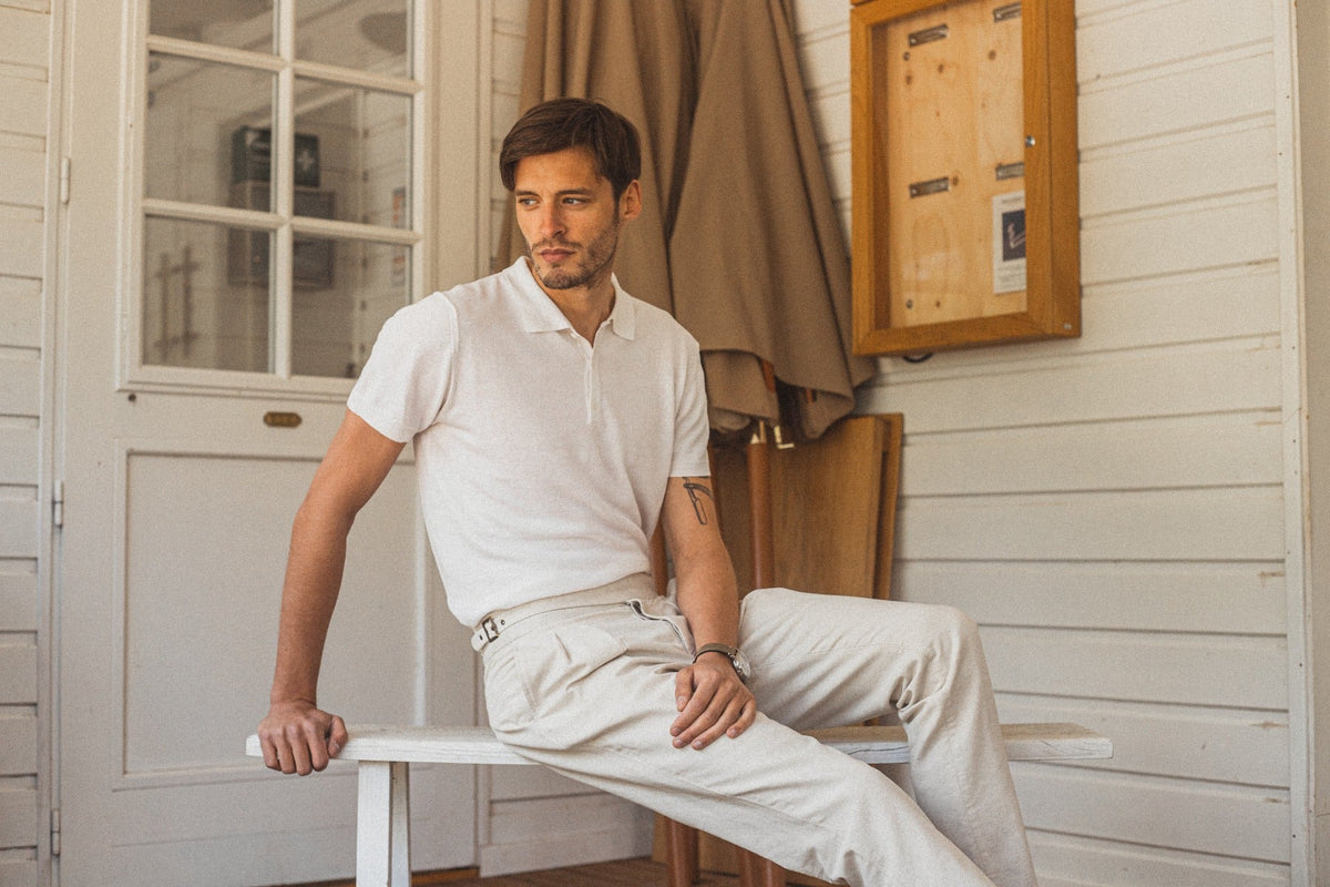 Polo Olbia blanc