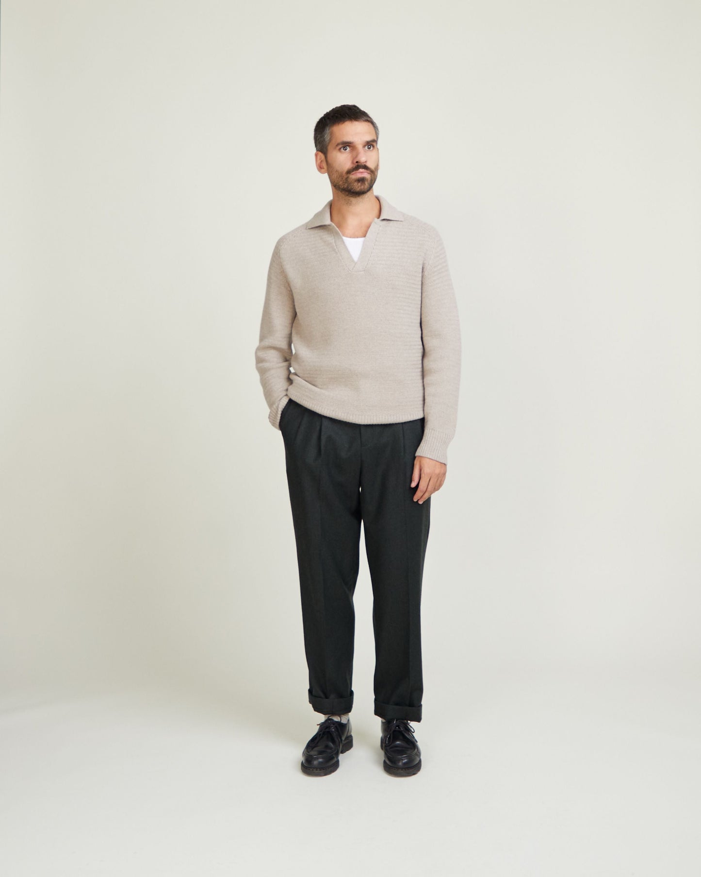 Pull Moena grège