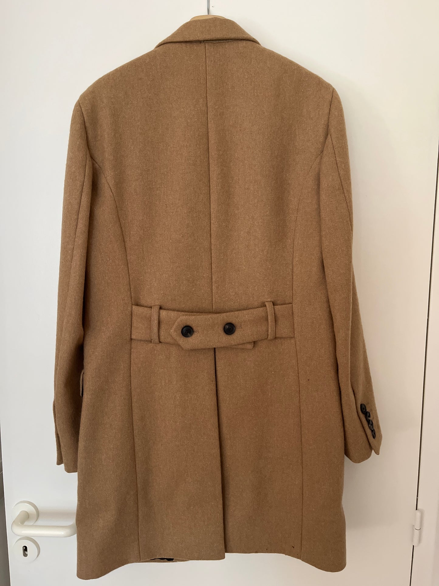 Manteau en laine camel