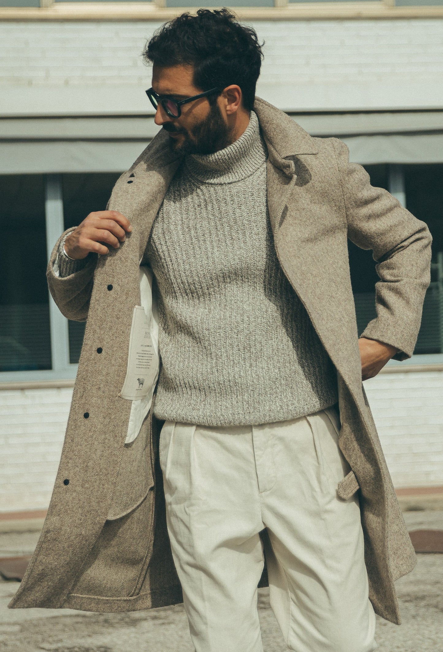 Manteau Merano grège