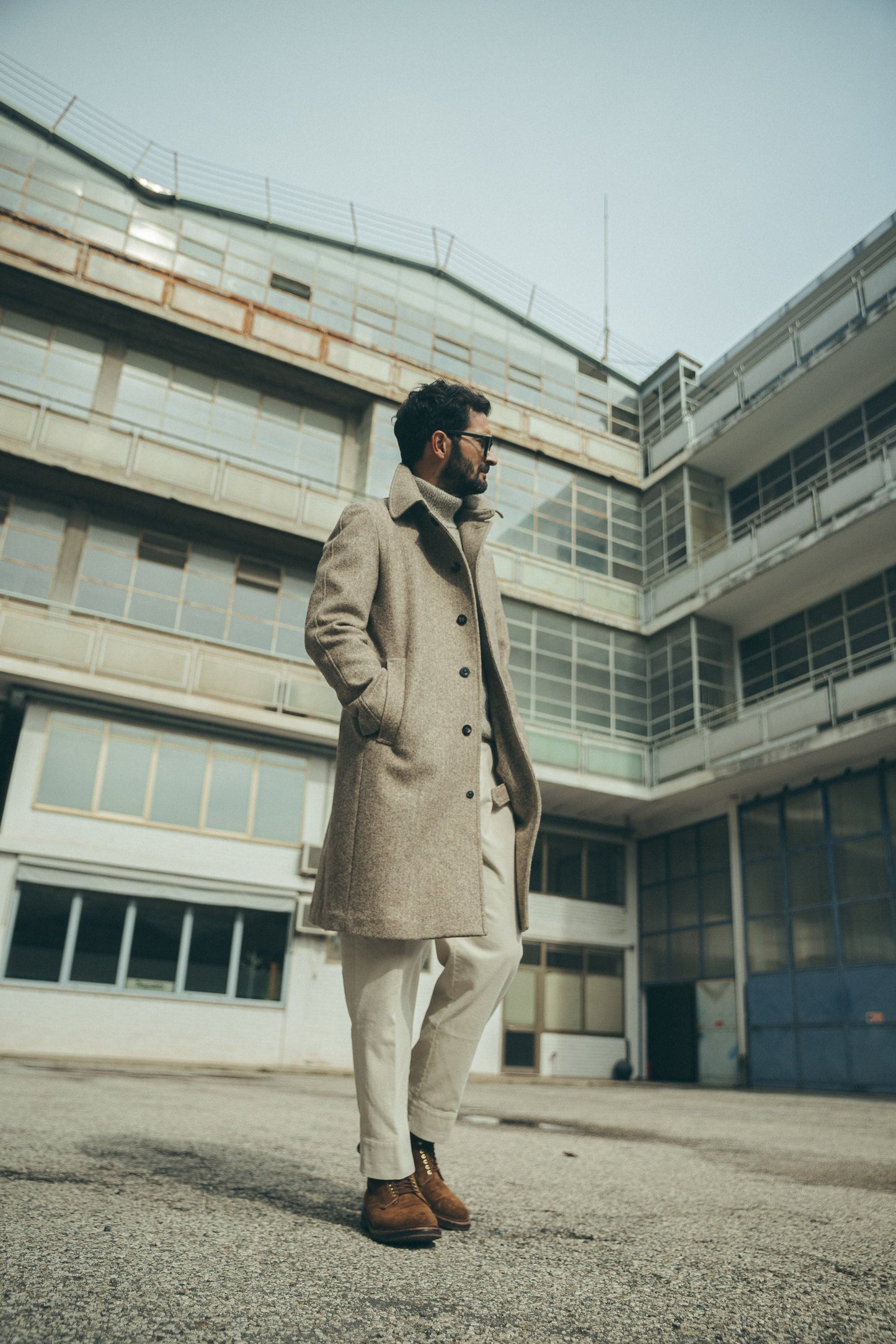 Manteau Merano grège