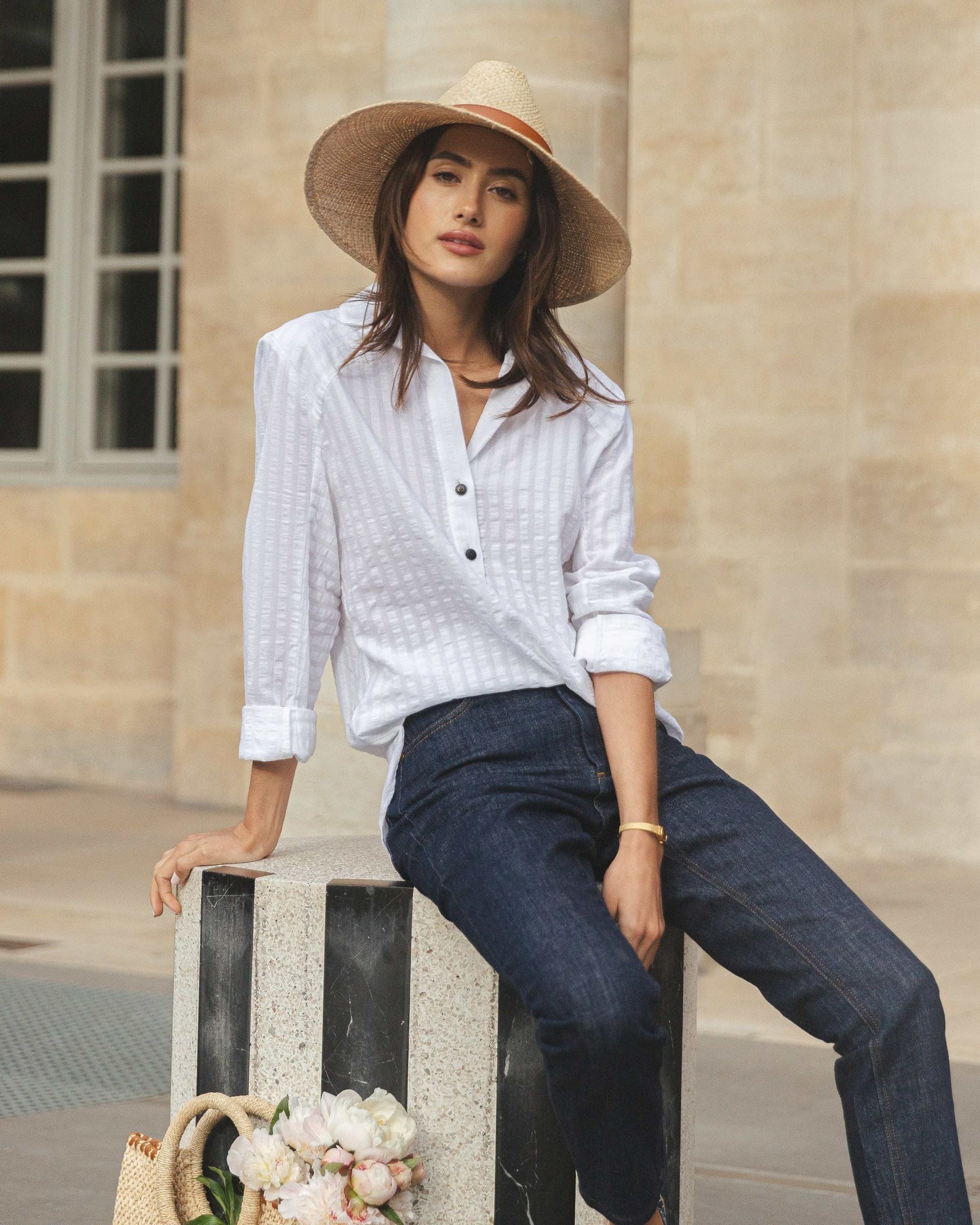 Chemise Lustosa blanche