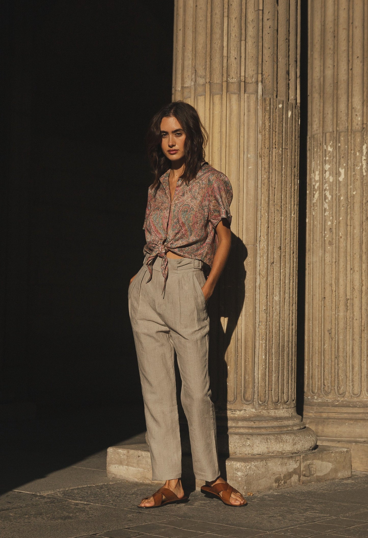 Chemisette Iwaki terracotta