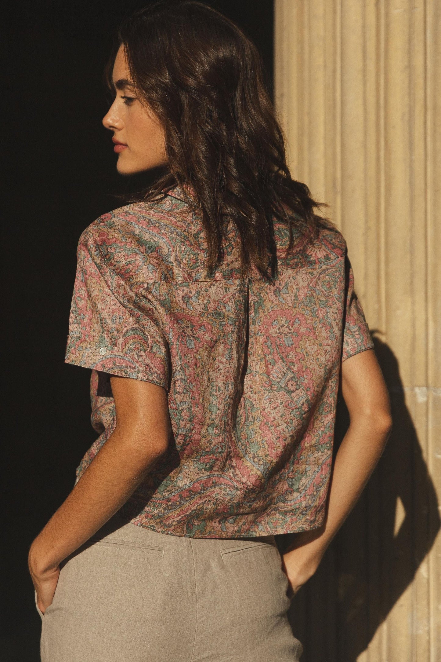 Chemisette Iwaki terracotta