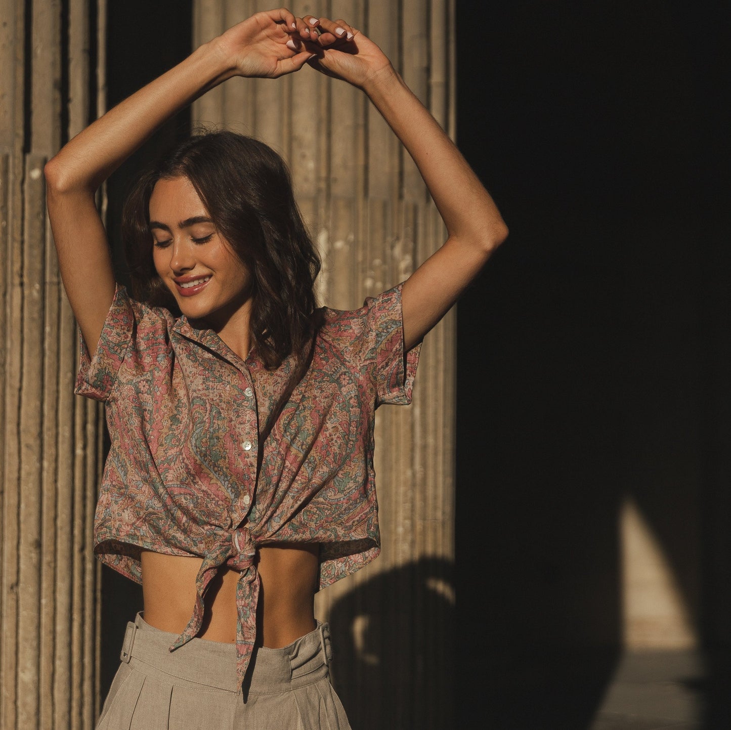 Chemisette Iwaki terracotta