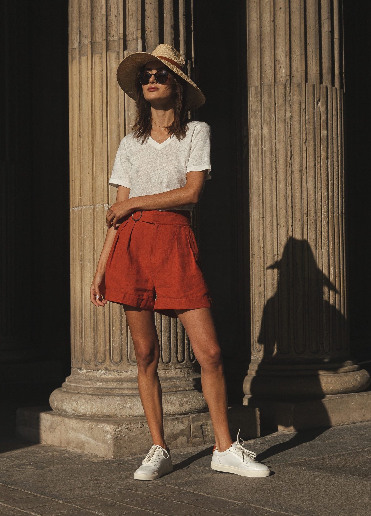 T-shirt Nine blanc