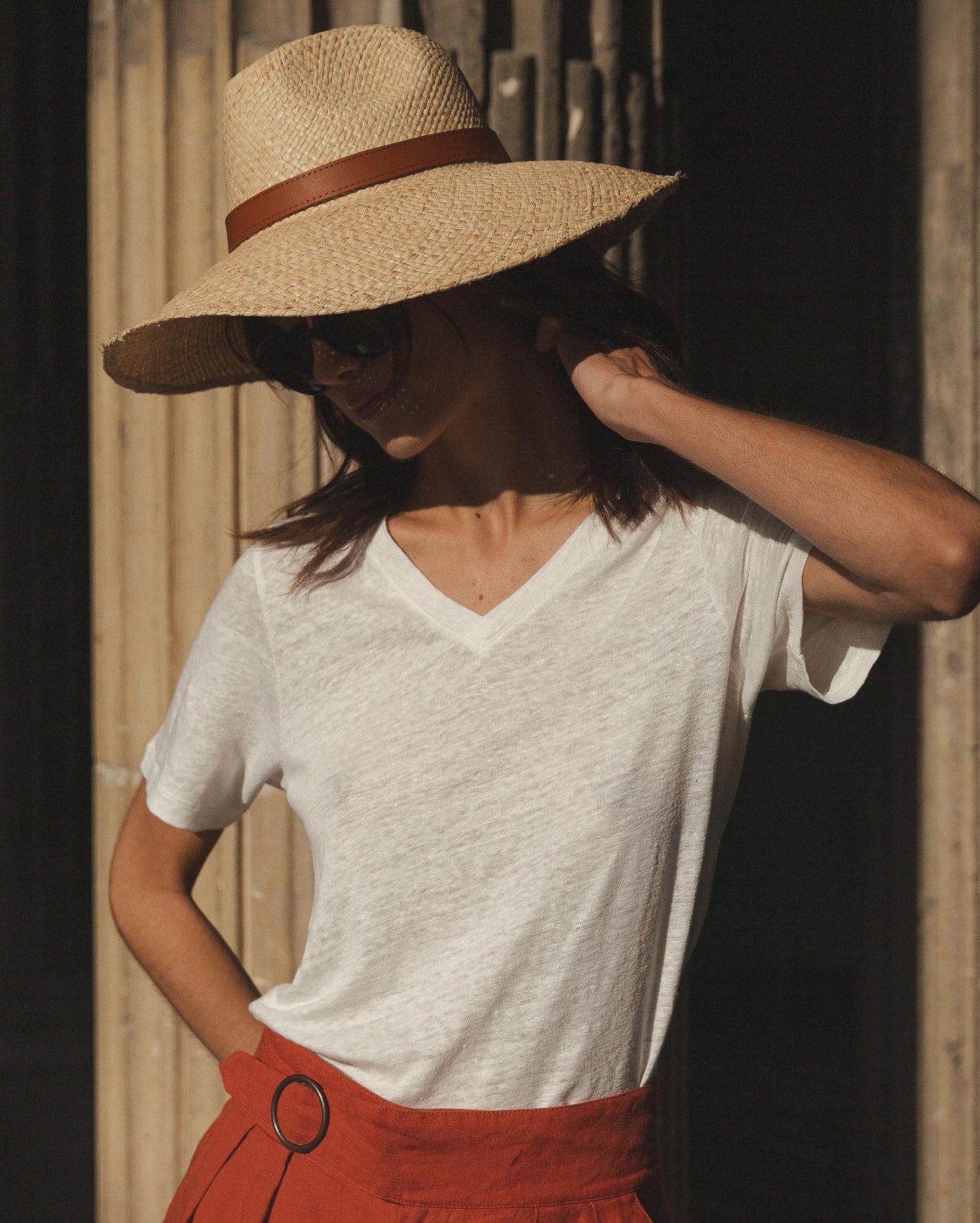 T-shirt Nine blanc