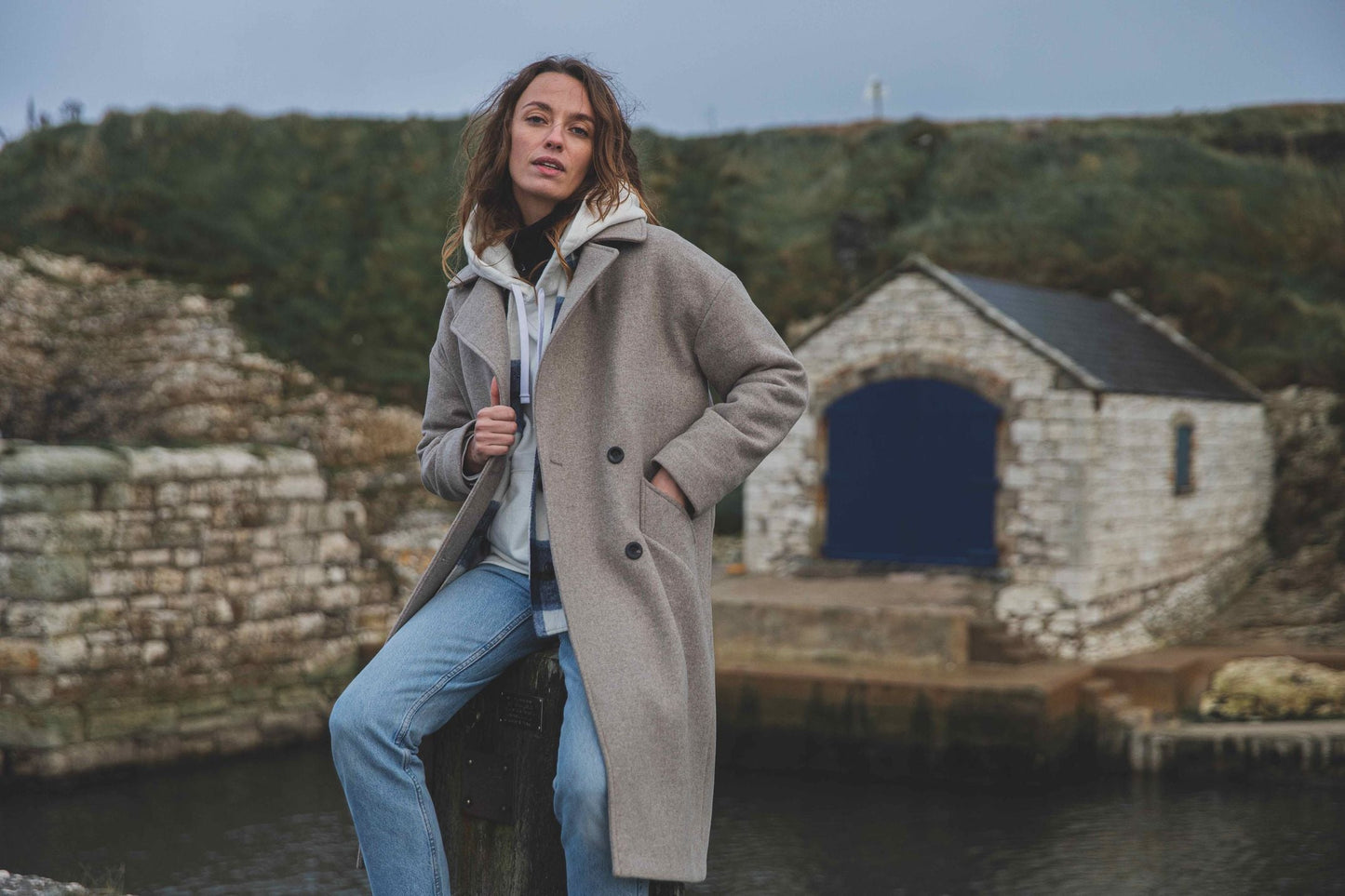 Manteau Carpi grège