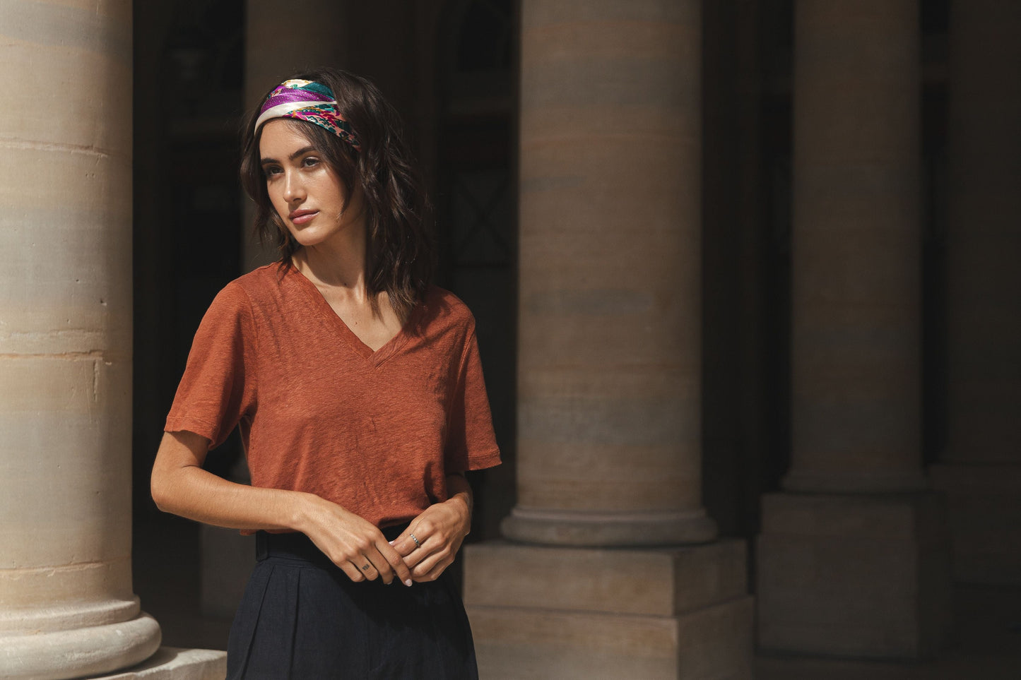 T-shirt Nine terracotta