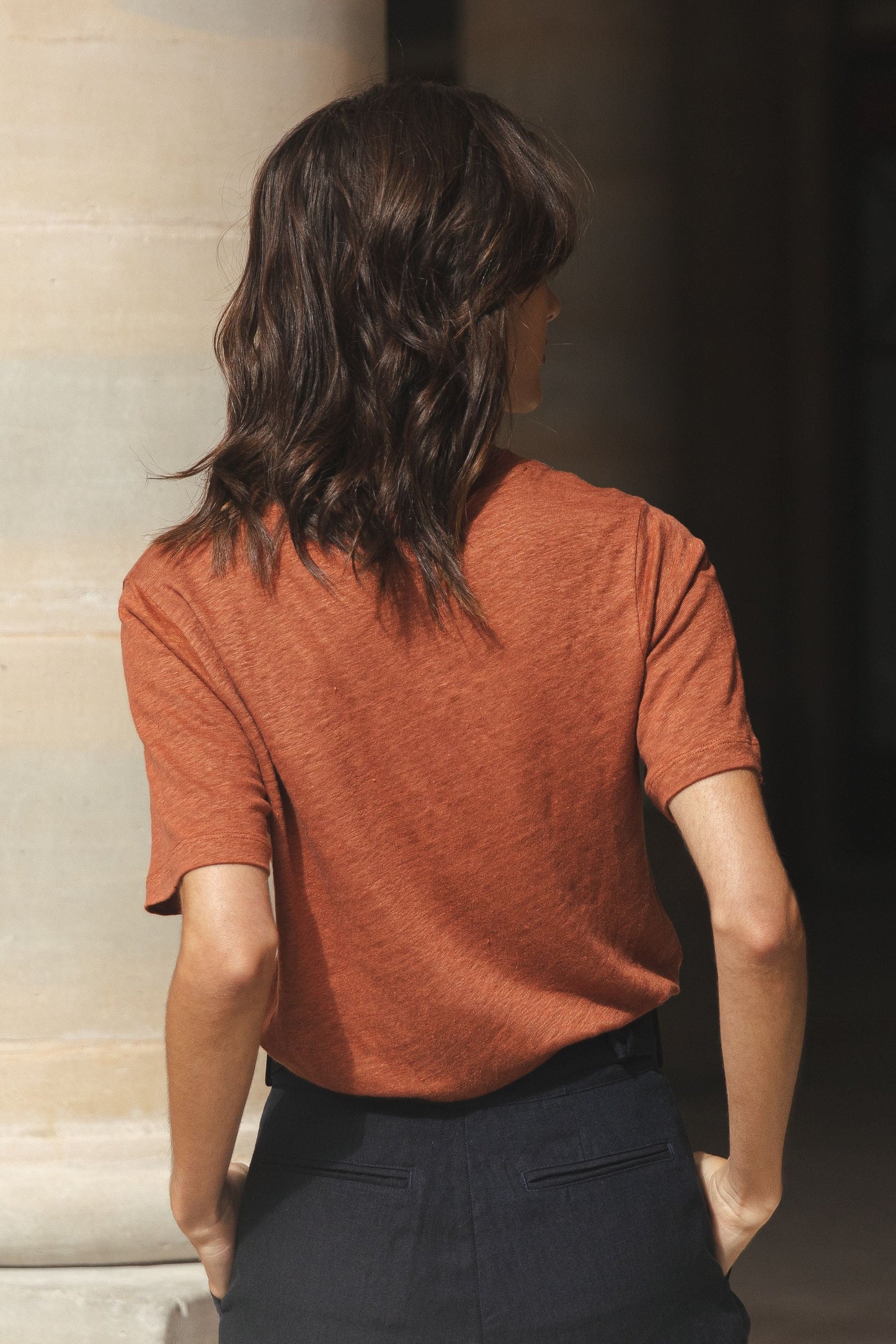 T-shirt Nine terracotta
