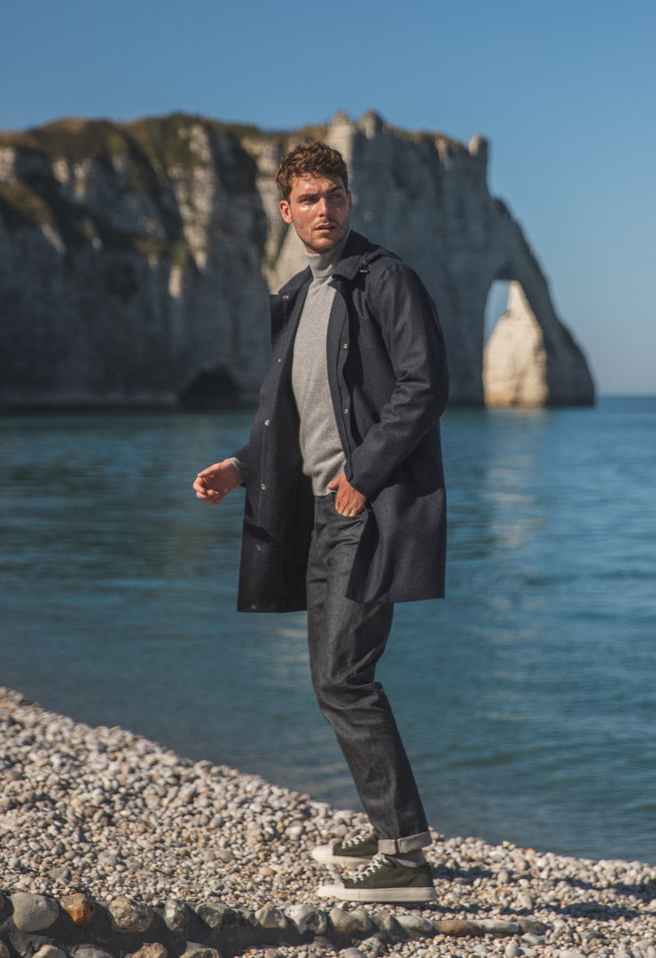 Pull Pietro Gris clair