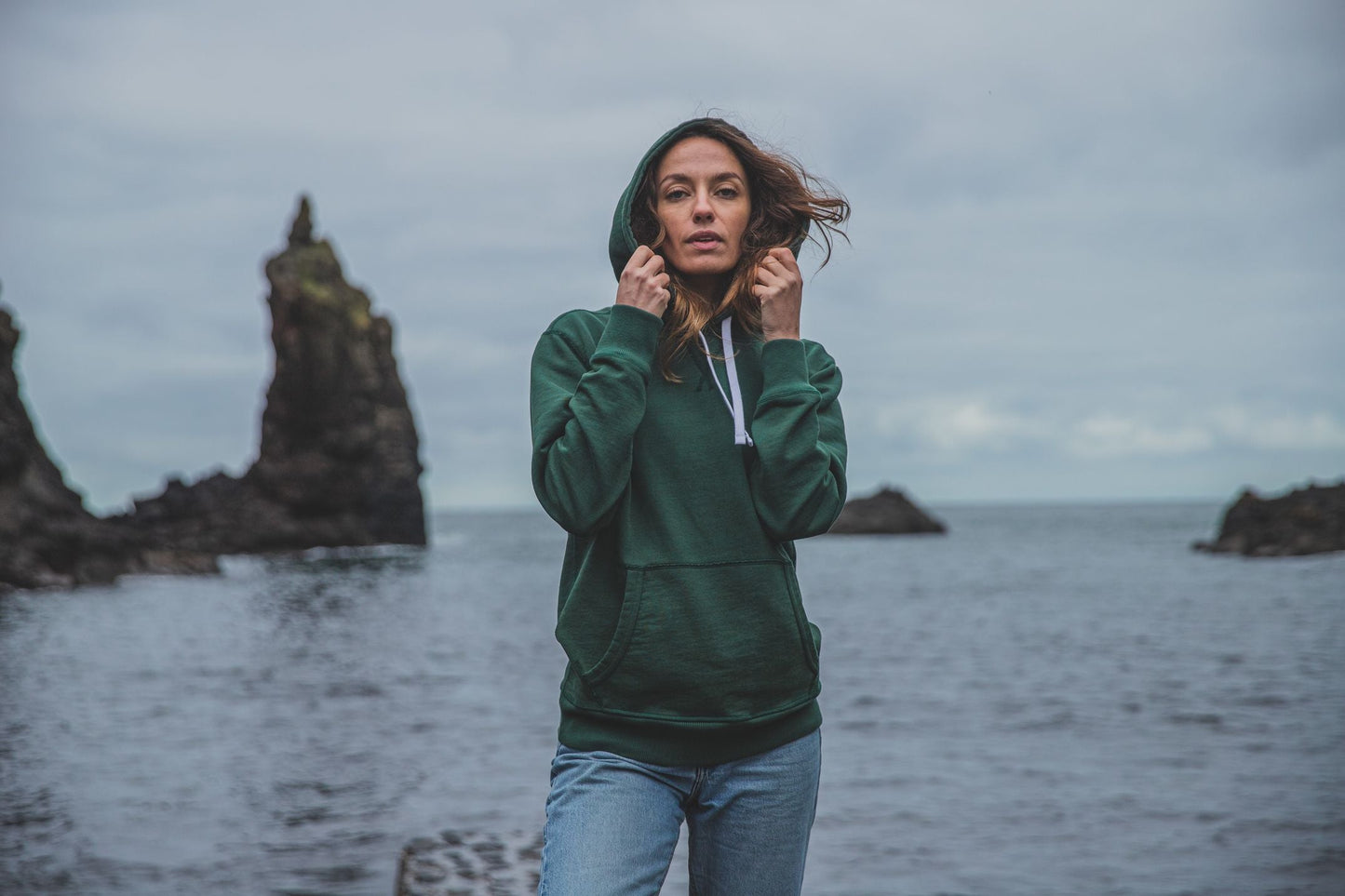 Hoodie Estela vert