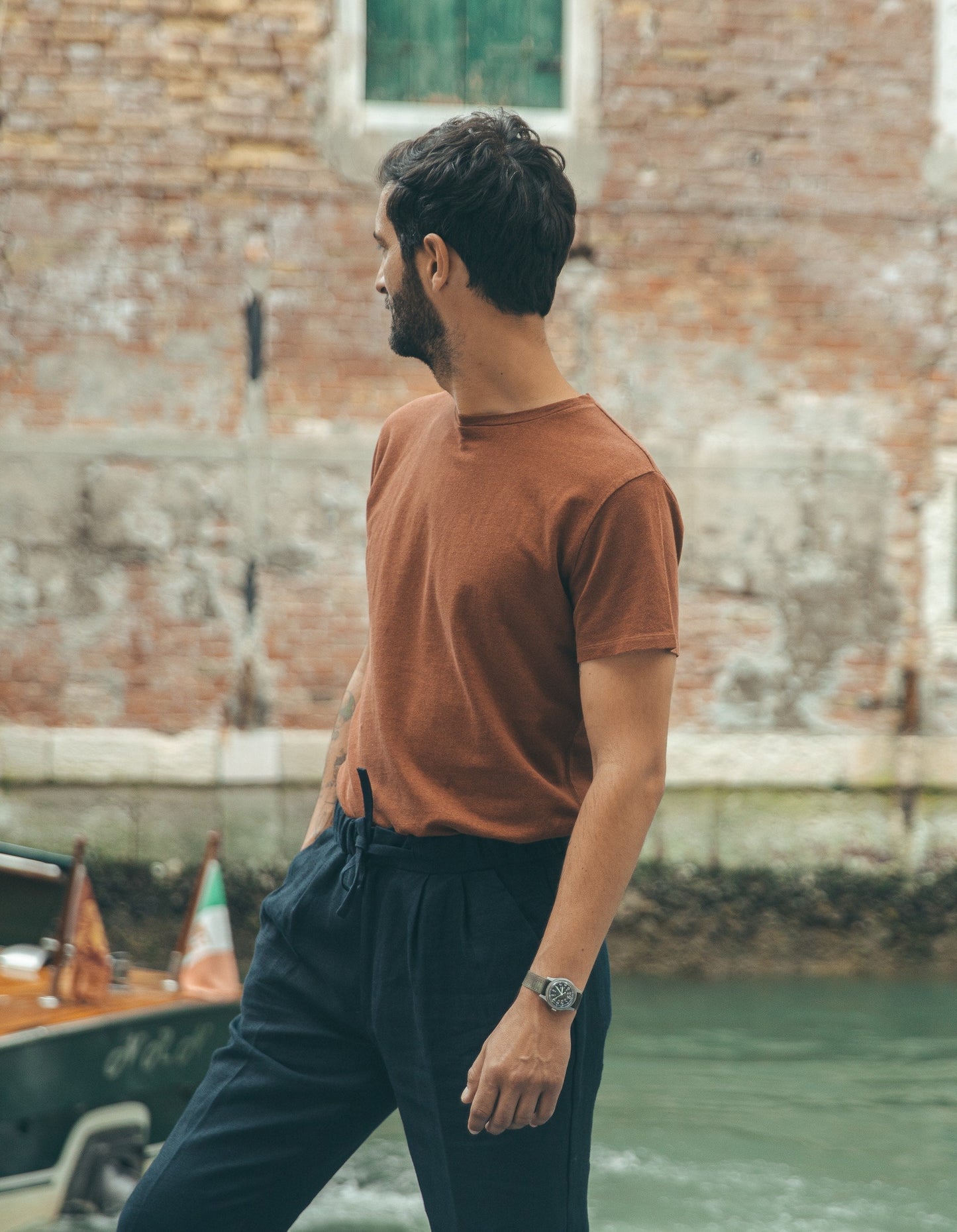T-shirt Cuba cognac