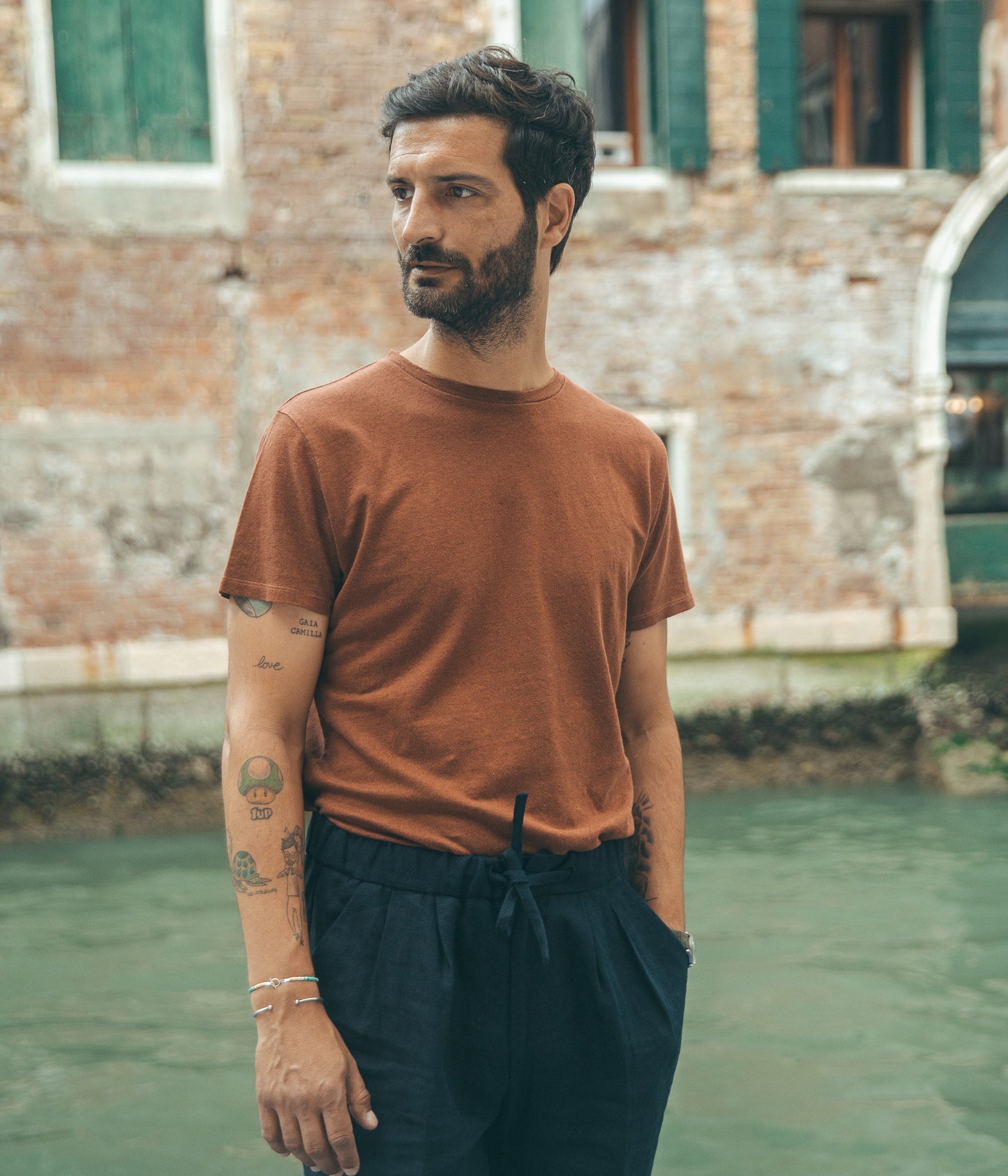 T-shirt Cuba cognac