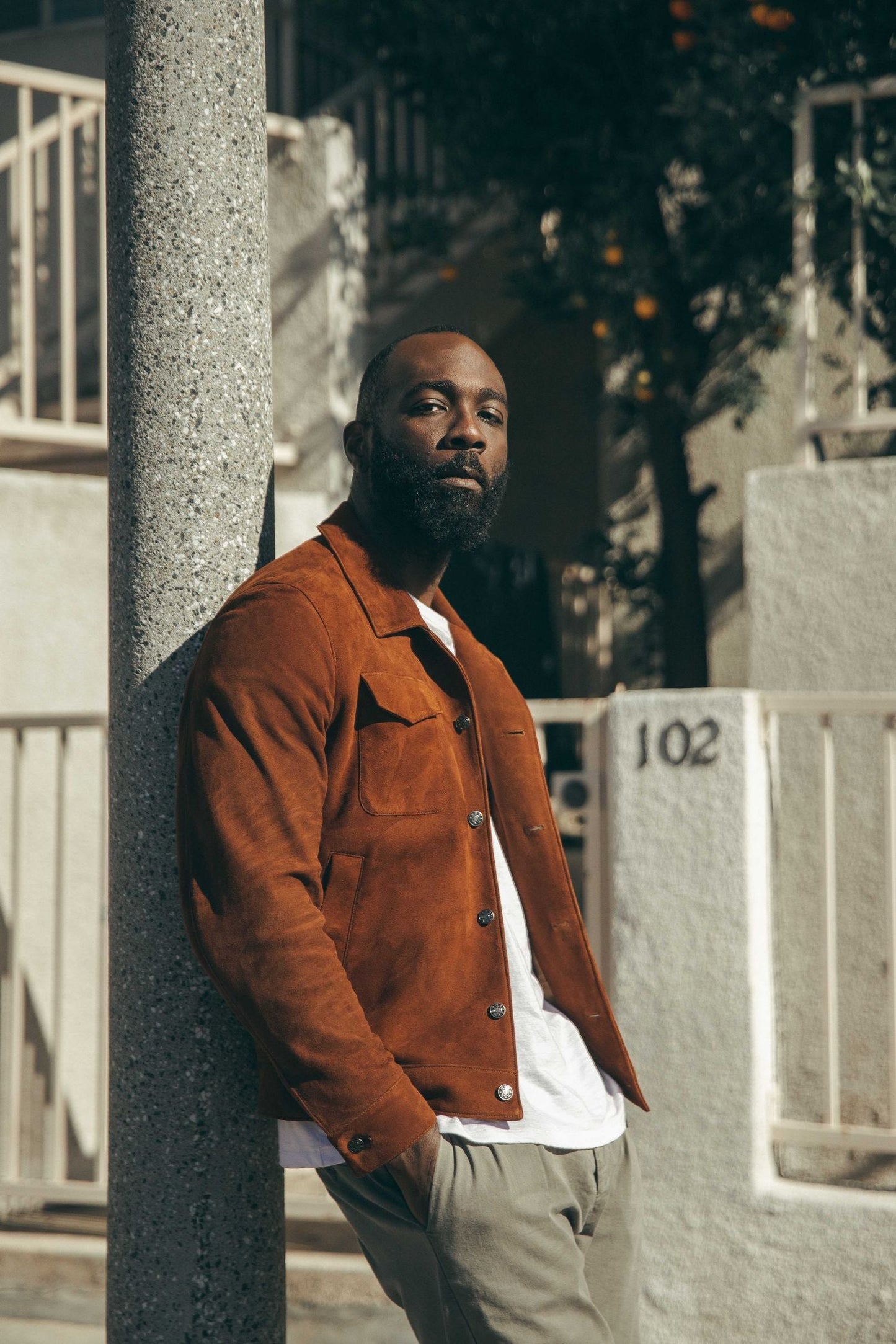 Blouson Niardo cognac