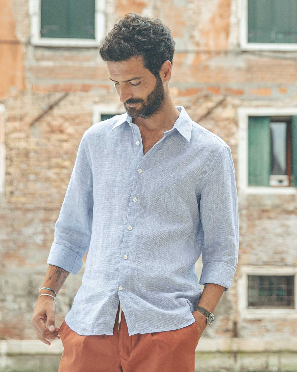 Chemise Franco bleu