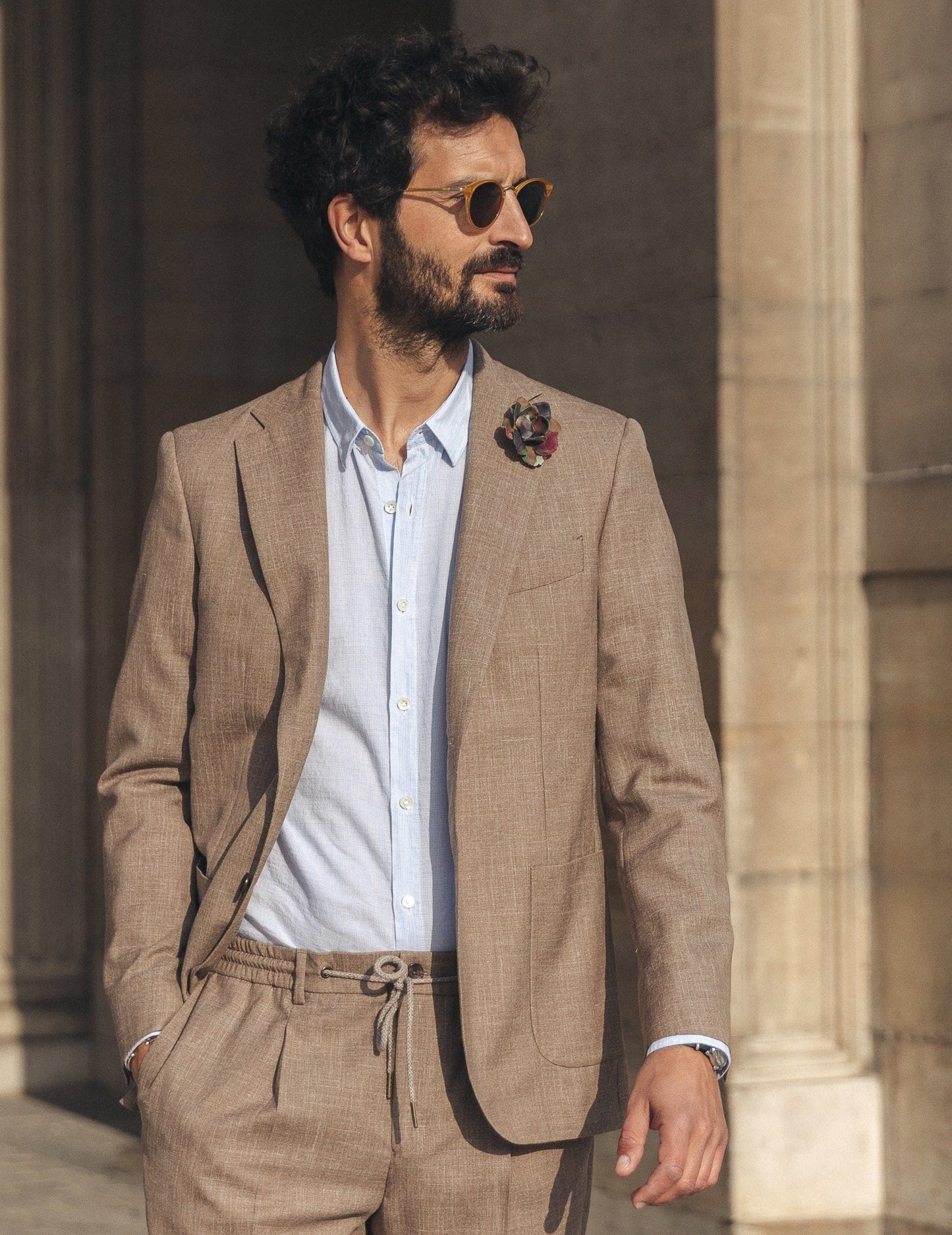 Chemise Malo bleu