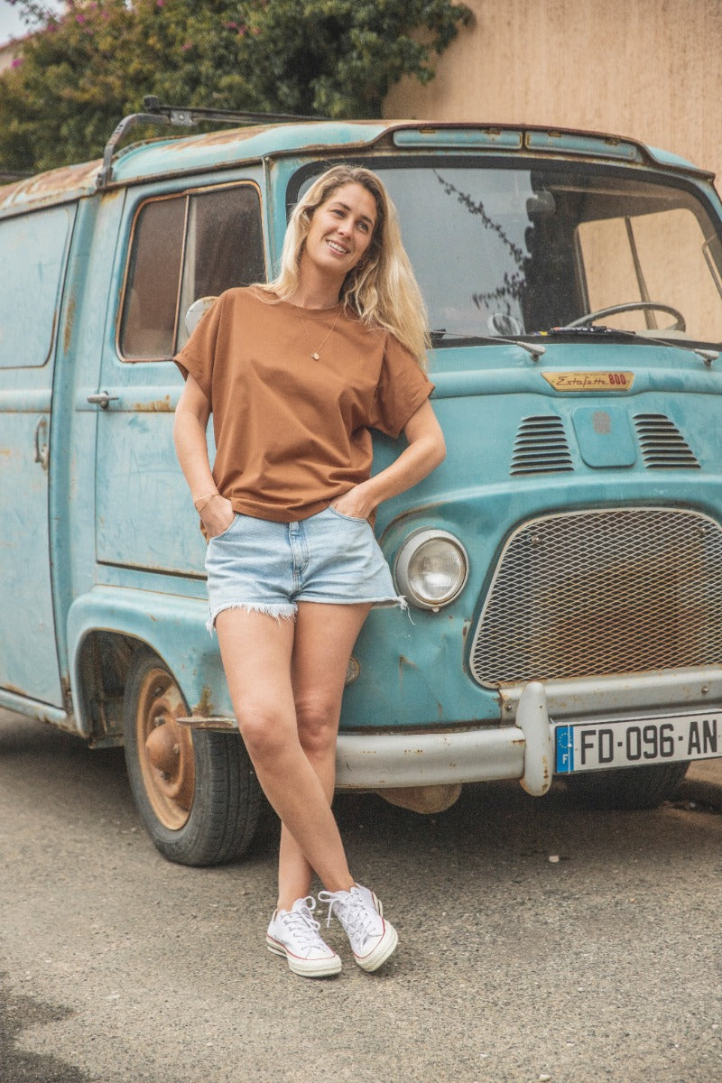T-shirt Evora camel