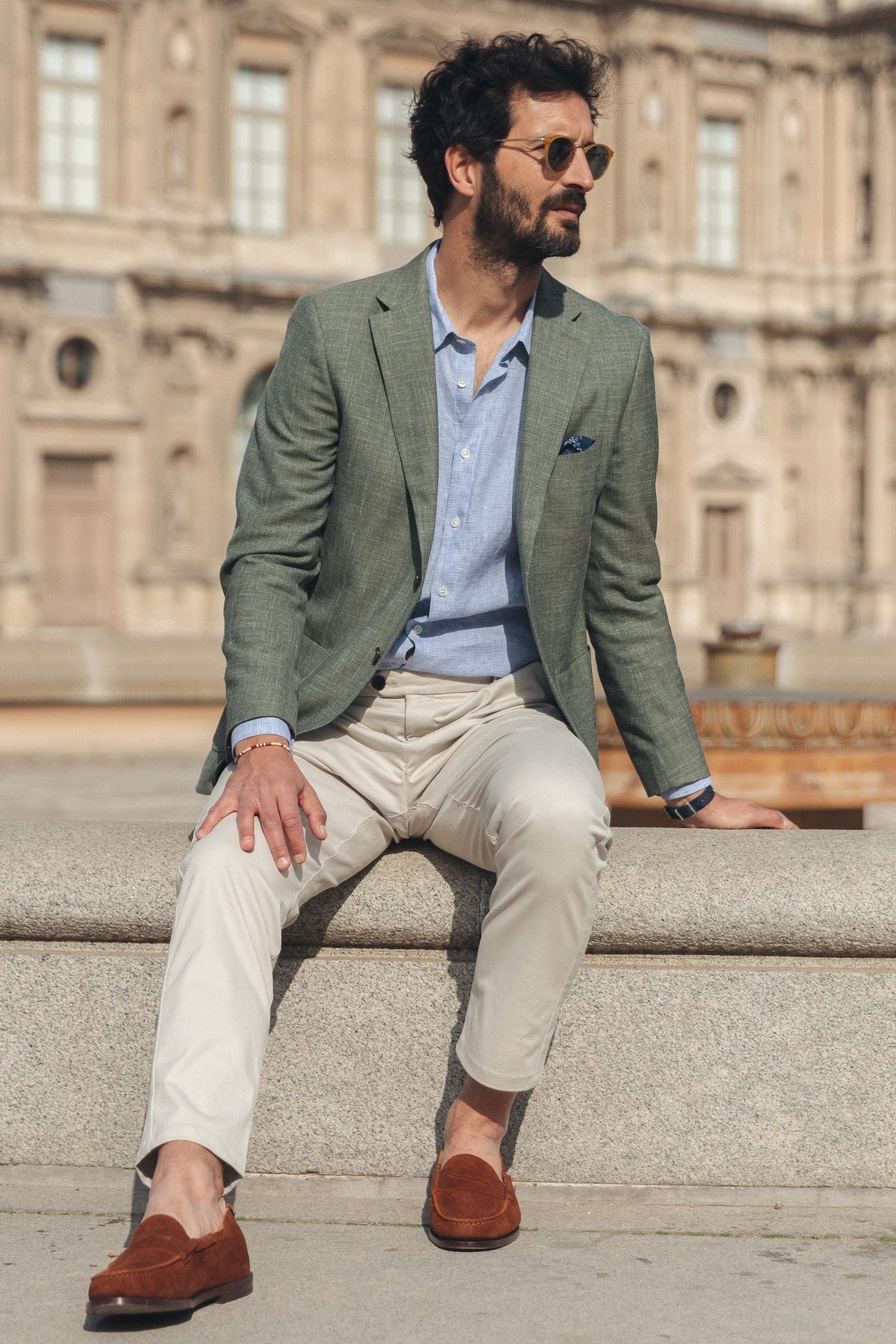 Chemise Franco bleu