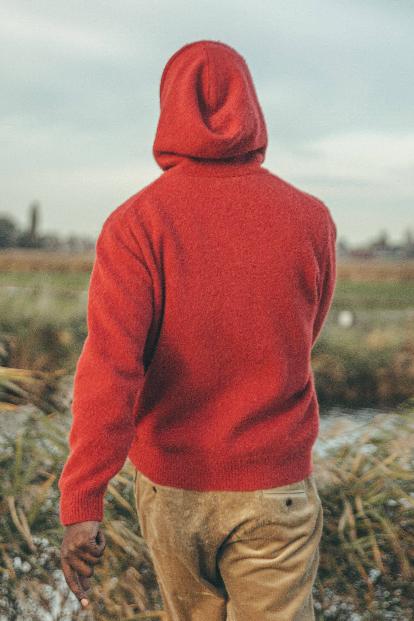 Hoodie Yell rouge érable