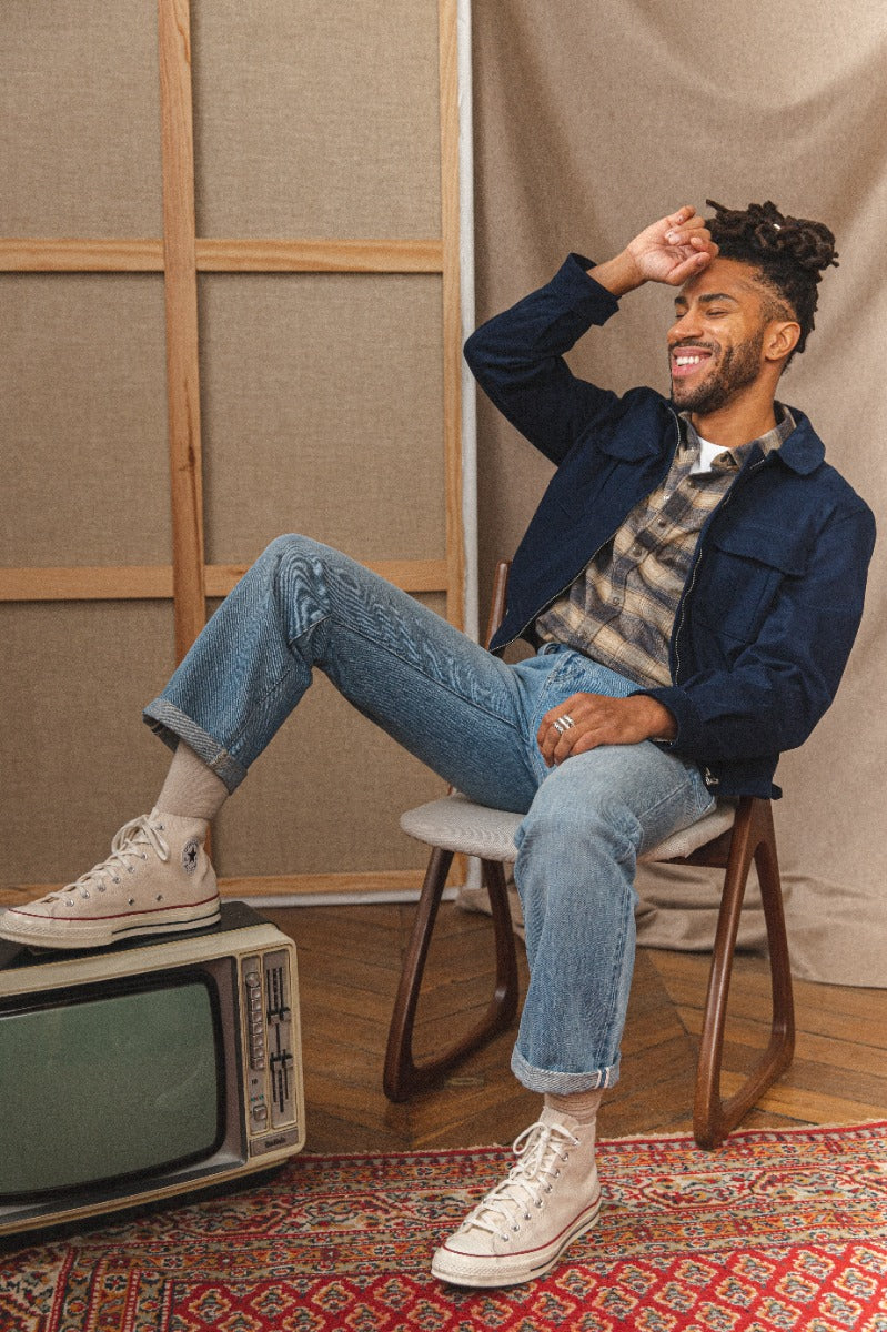 Blouson Spencer bleu