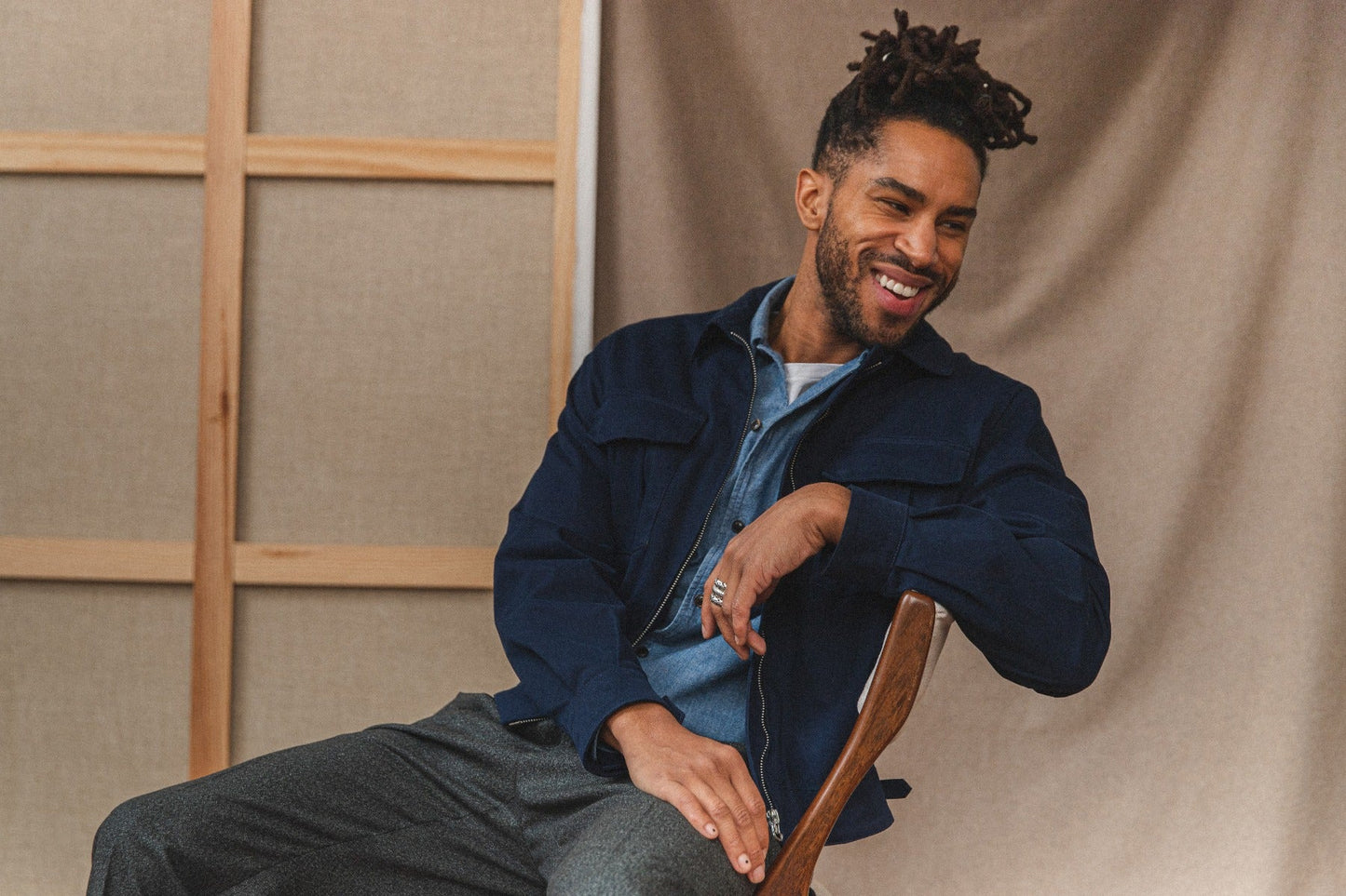 Blouson Spencer bleu