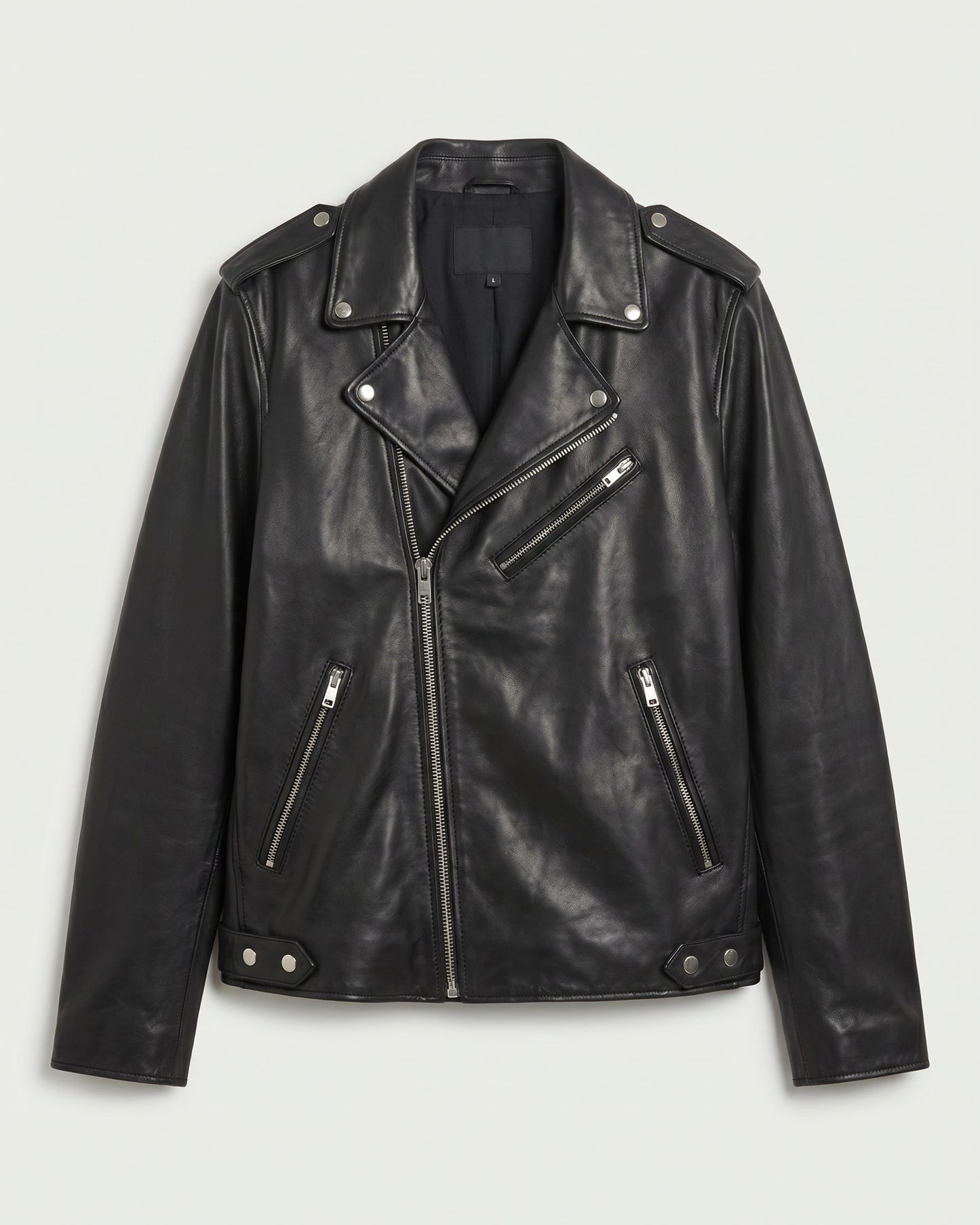 Veste en cuir Busca noir
