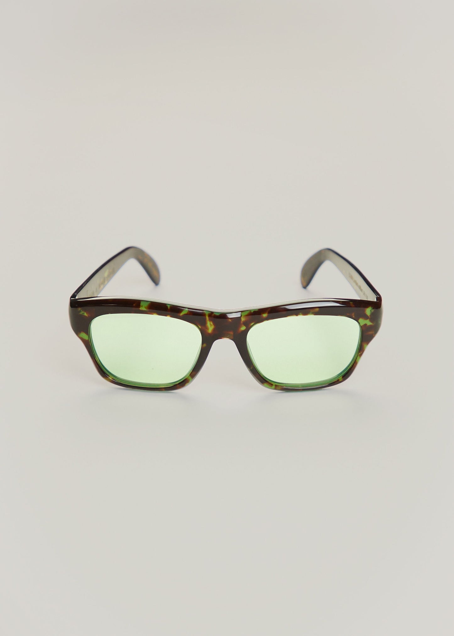 Lunettes Cain écaille verte, verre clair