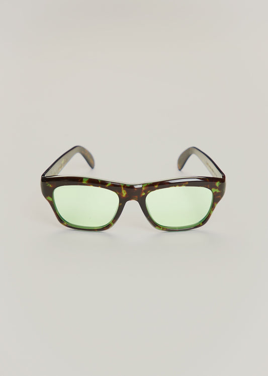Lunettes Cain écaille verte, verre clair