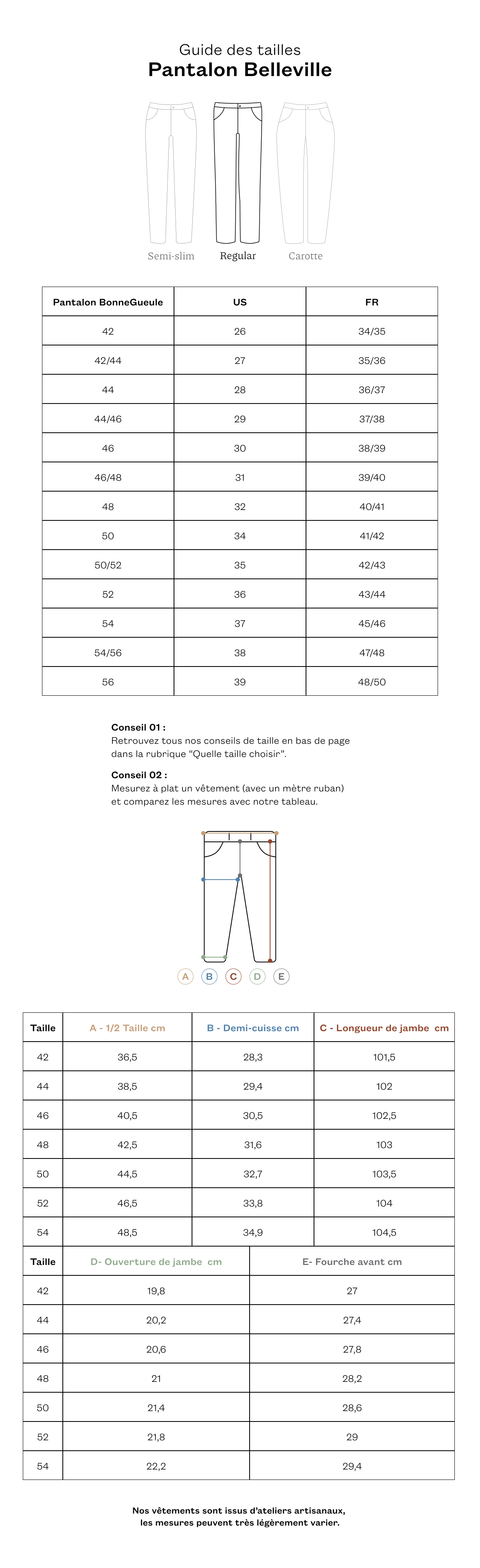Pantalon Belleville anthracite