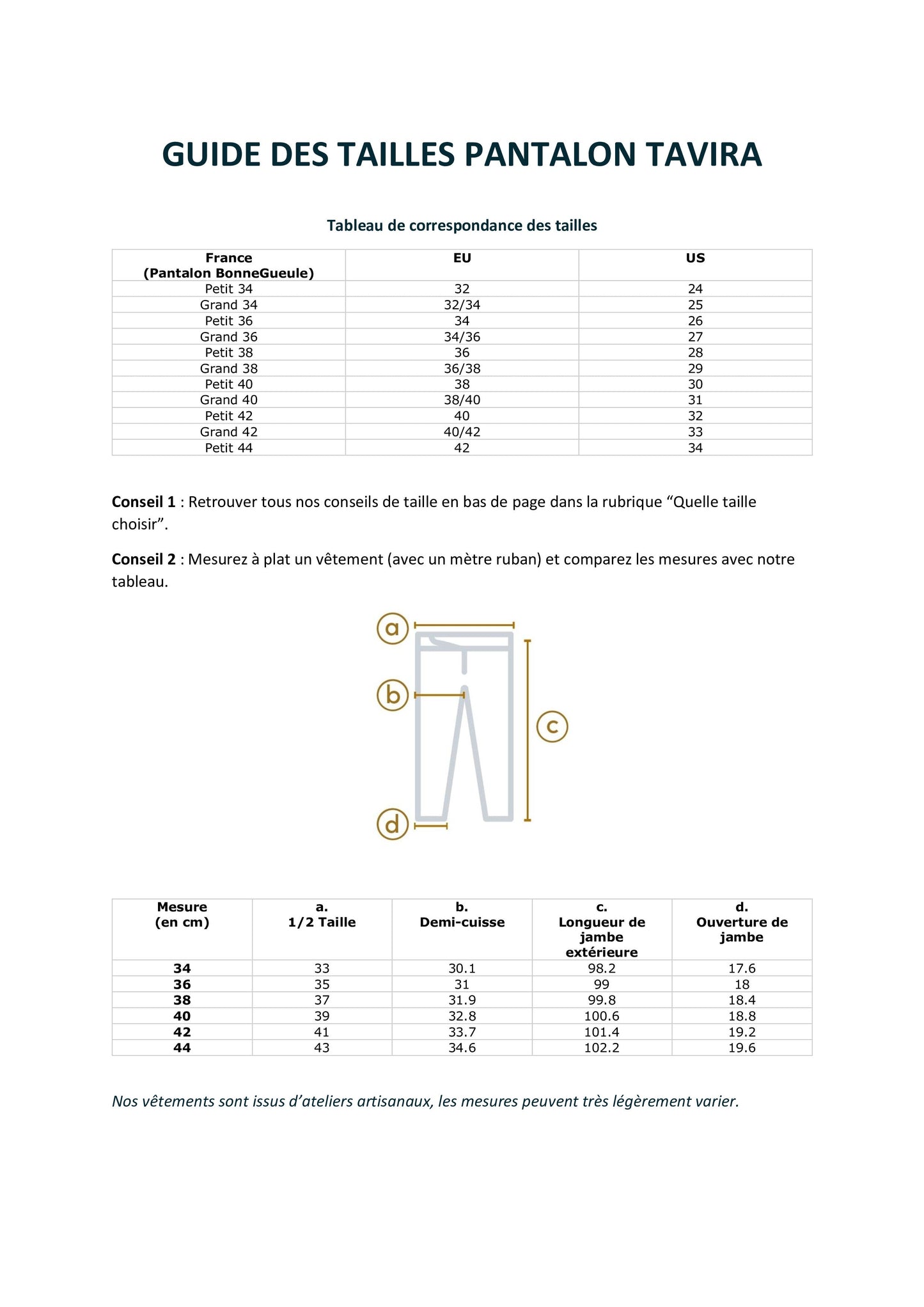 Pantalon Tavira marine