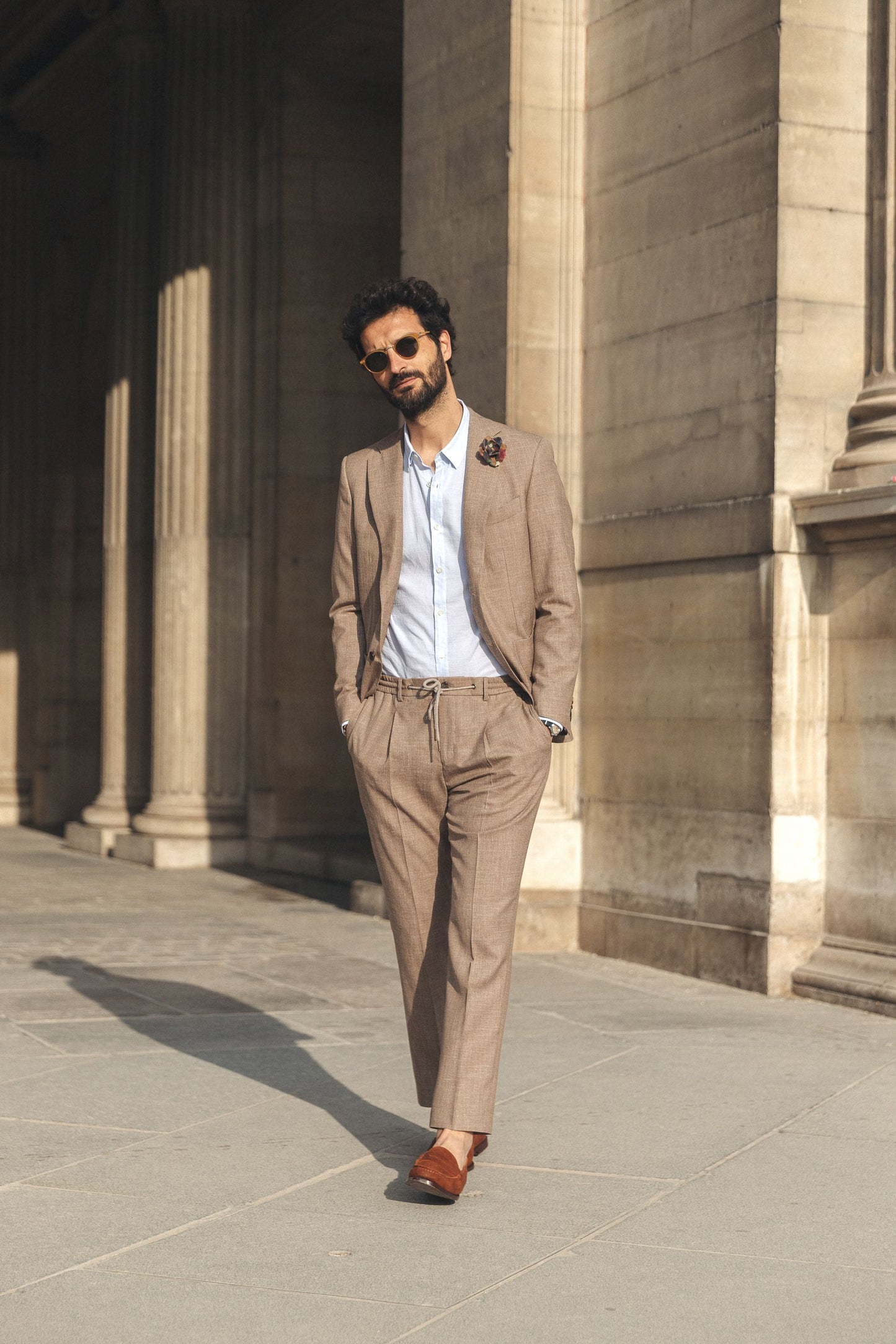 Pantalon Breno brun