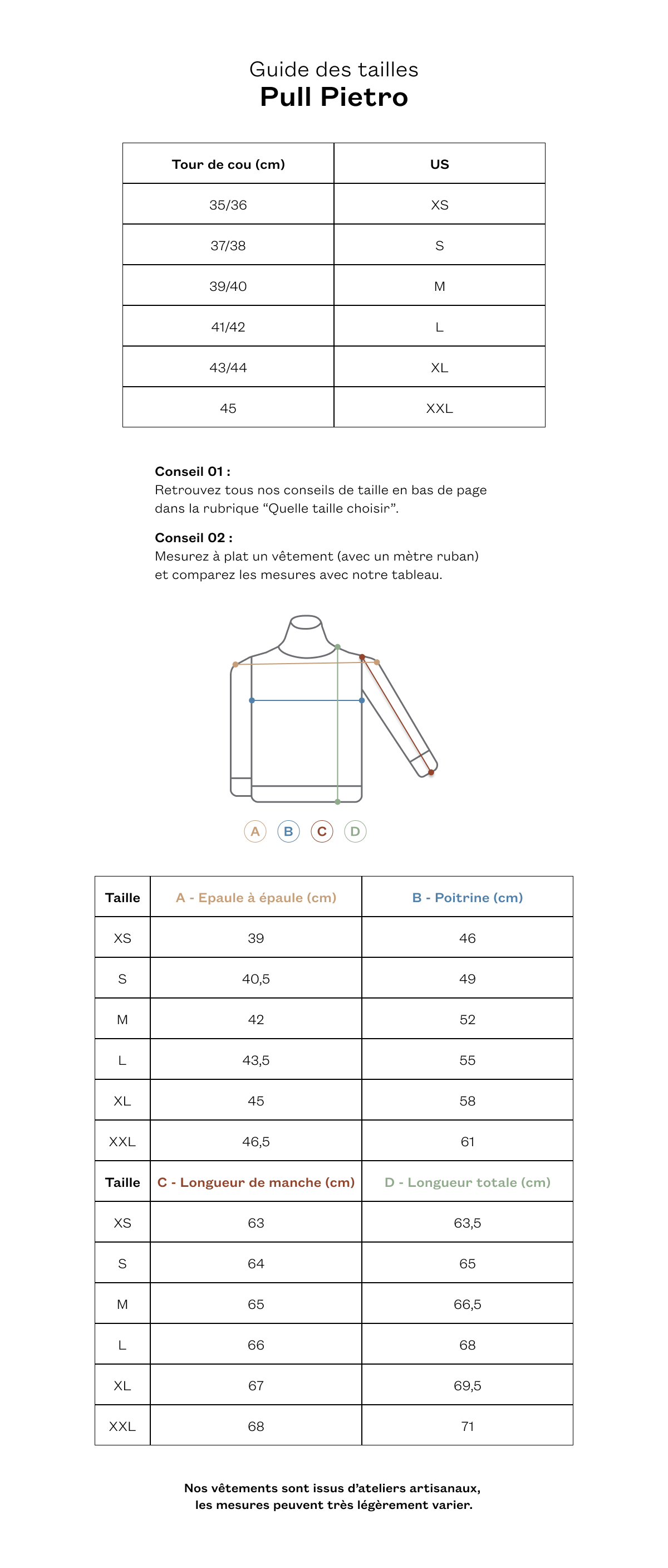 Pull Pietro cognac