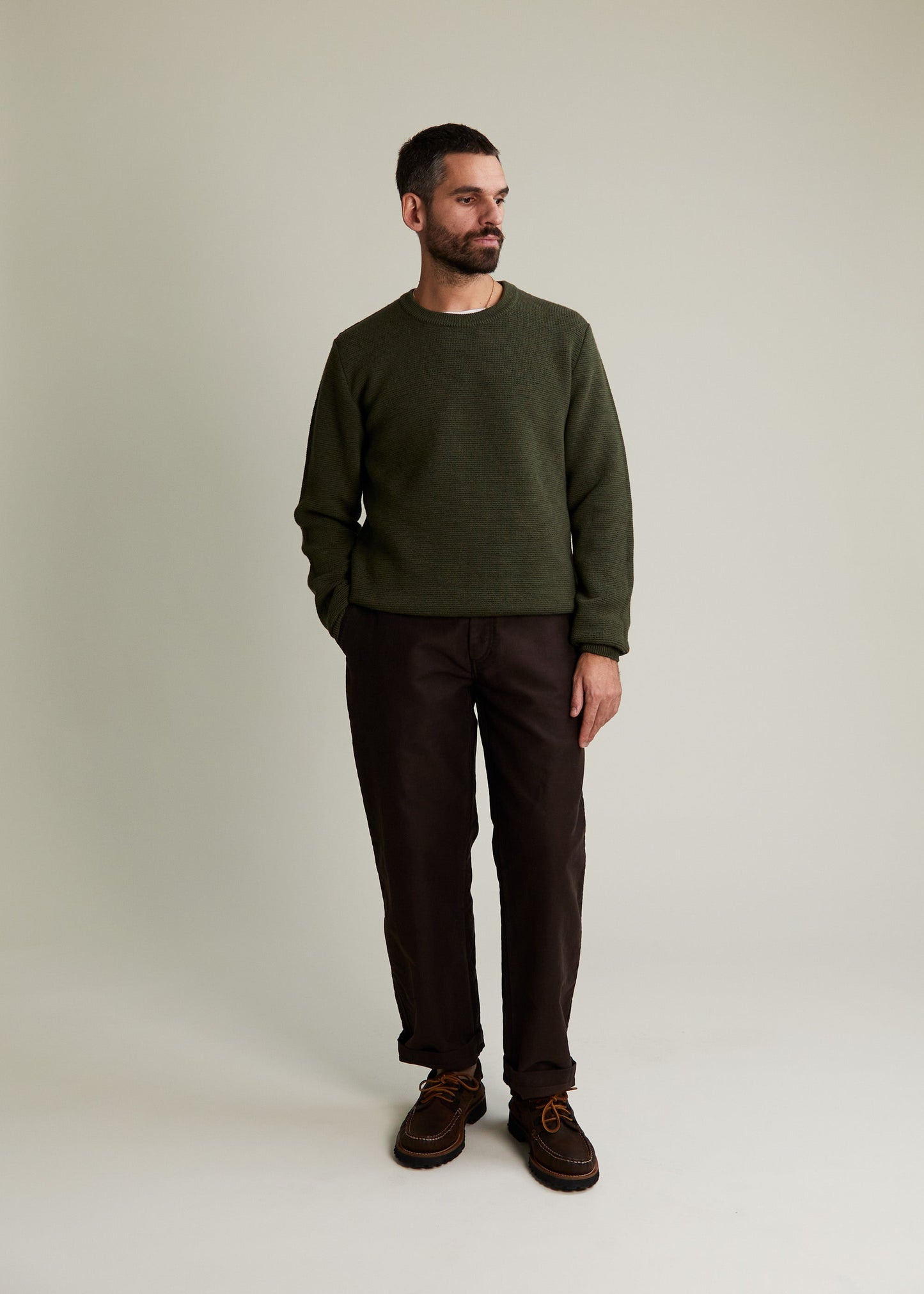 Pull Trevise kaki