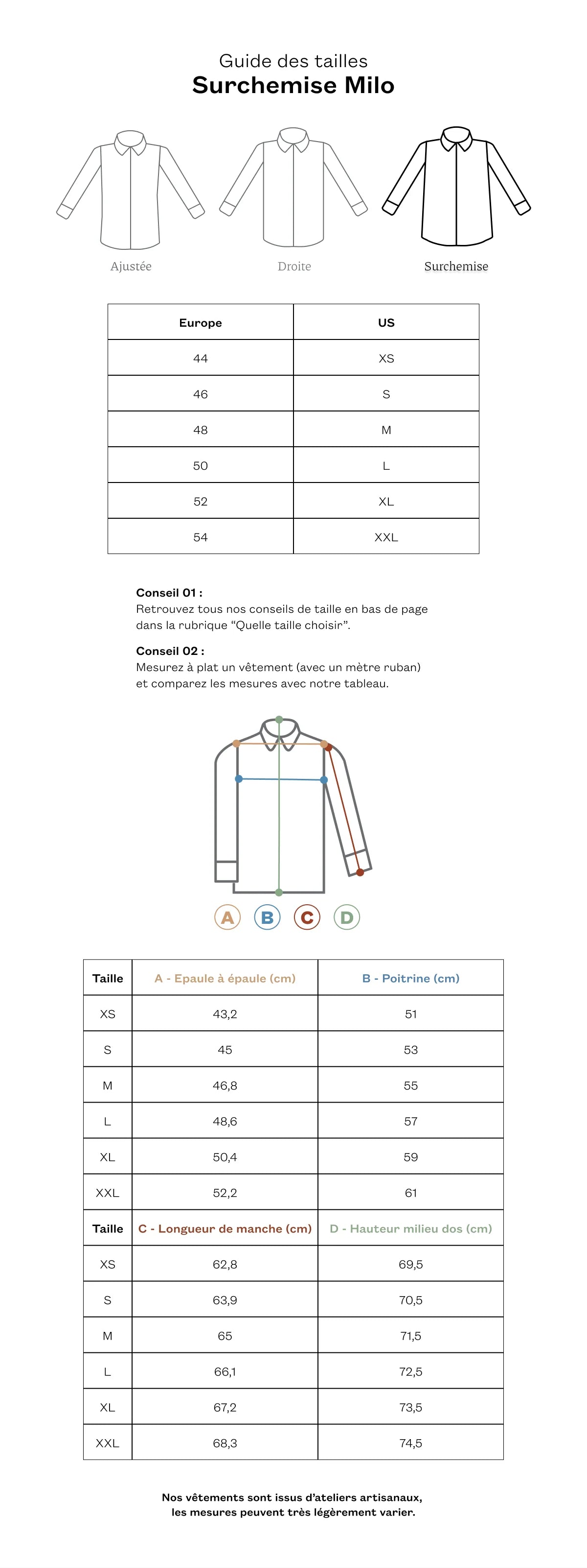 surchemise milo navy taille L