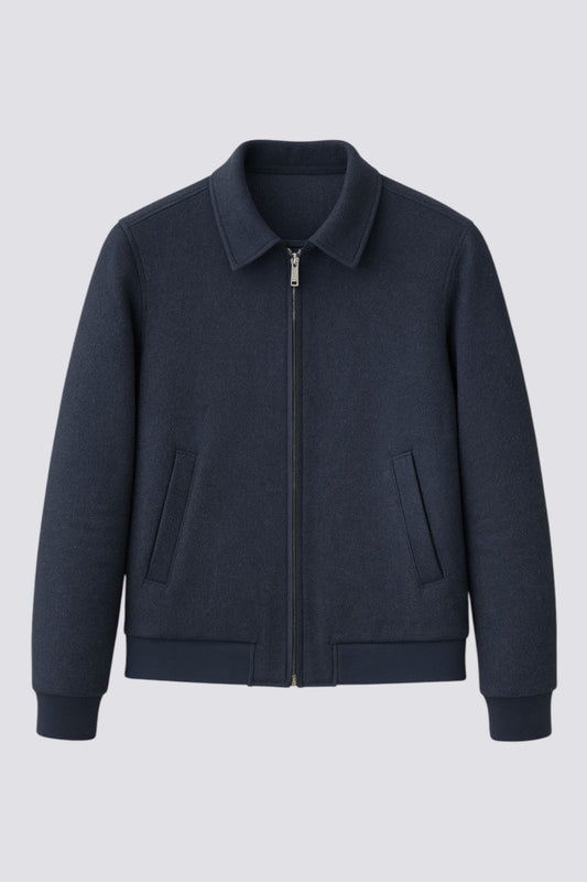 Blouson navy en laine artisanale Jules tournier (et en Polartec Alpha !)