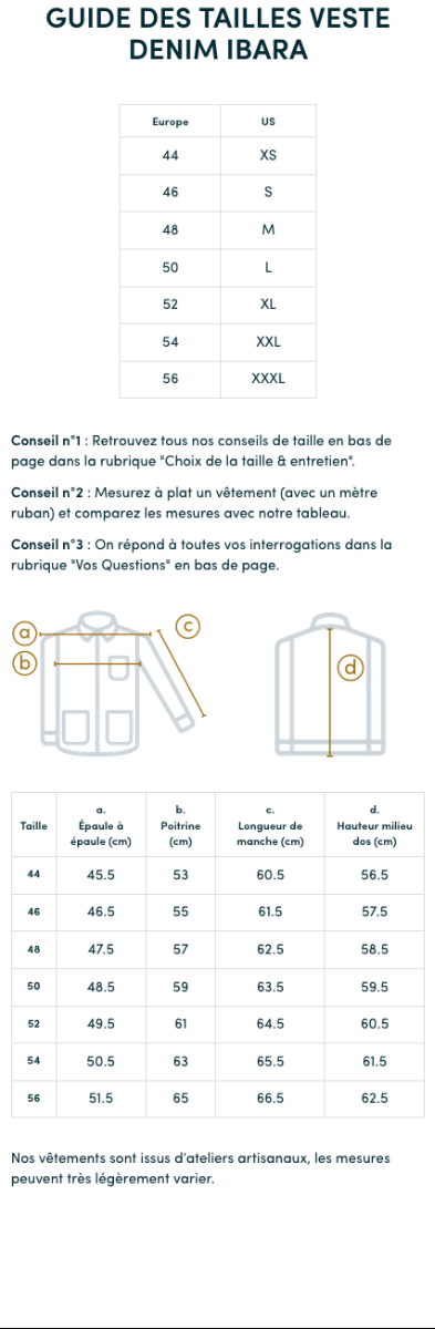 Veste Ibara indigo