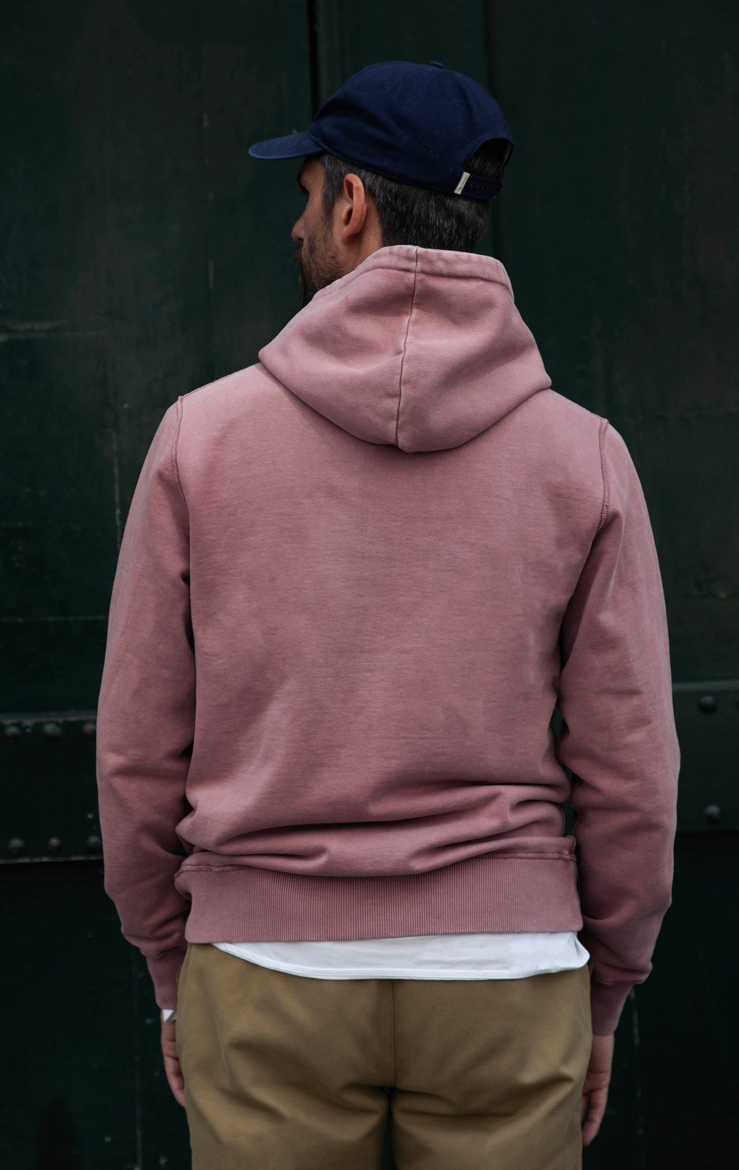 Hoodie Soajo vintage fuchsia