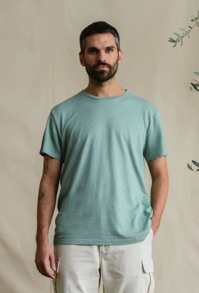T-shirt Cuba vert-d'eau