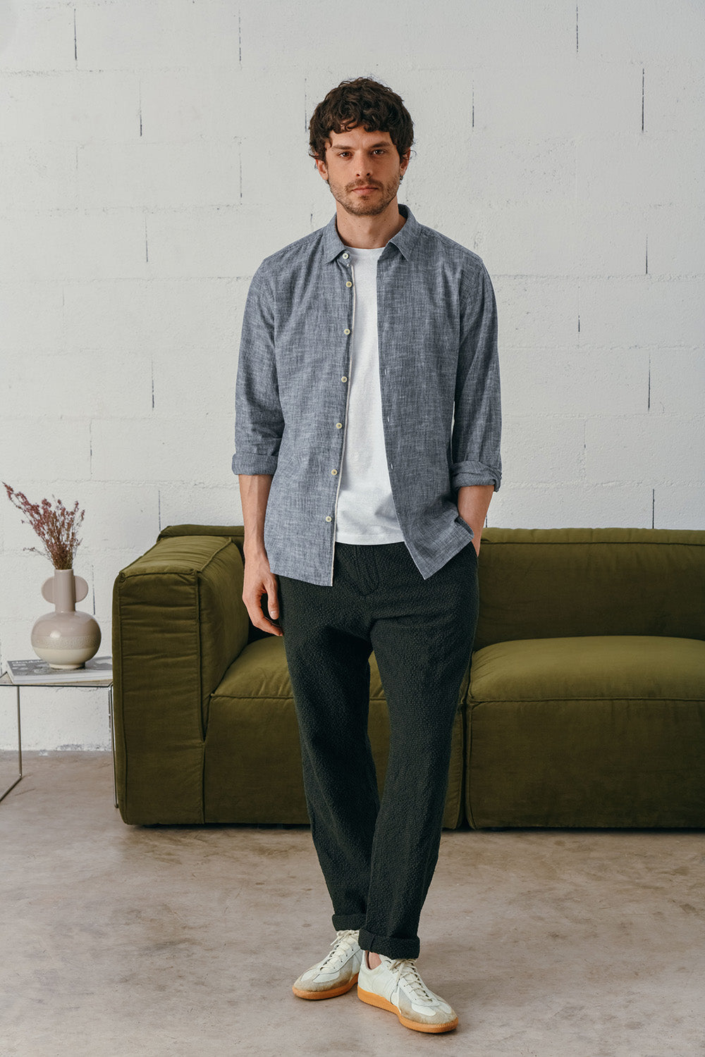 Chemise Shiro indigo